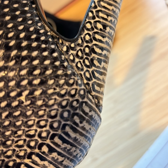 Italian Made Snakeskin and Suede Heels Originally $550+ - Picture 4 of 7